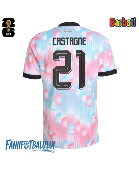 Belgia Timothy Castagne #21 Tricou Fotbal Replică Mondial 2026 Barbati Deplasare